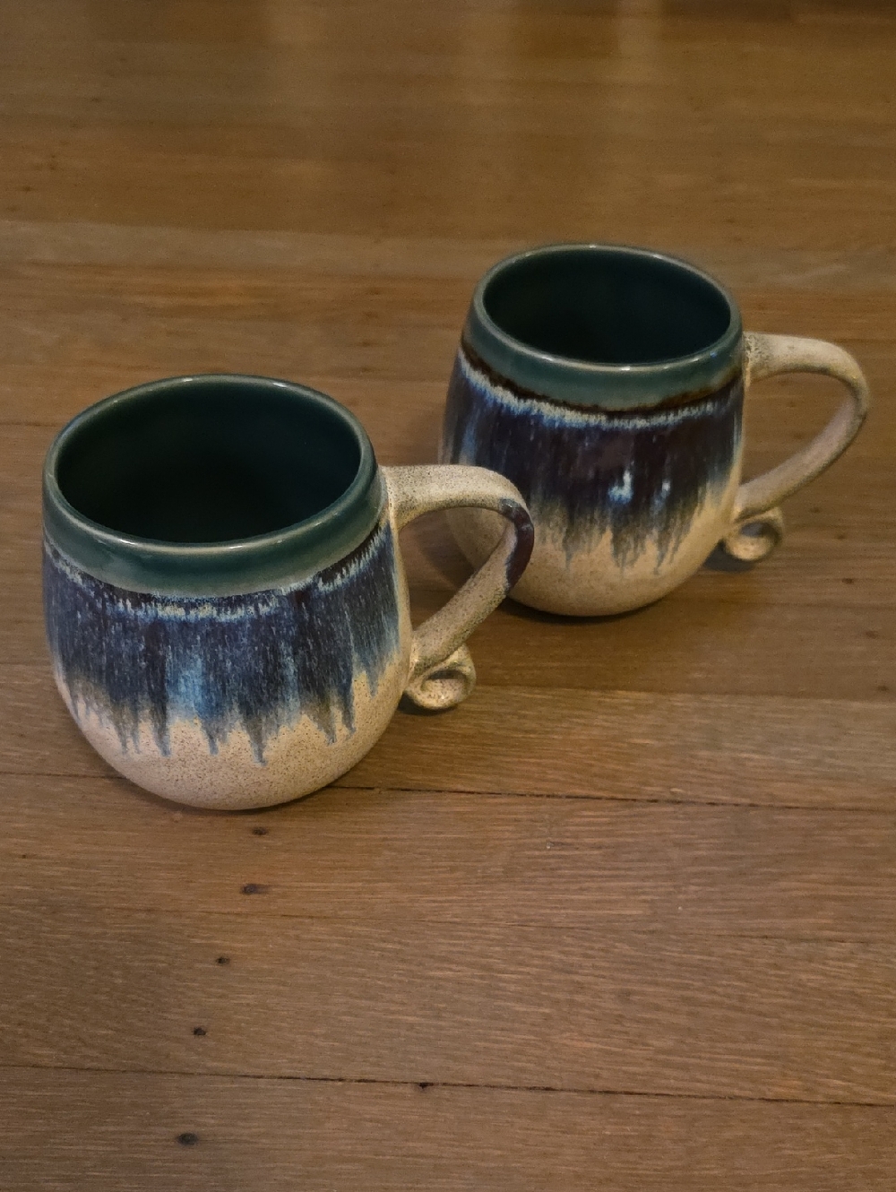 Meritage Lexington Stoneware w/glaze Finish 20oz Mugs - Set of 2
